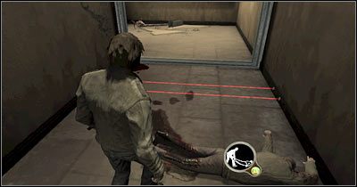 Jeśli nie dysponujesz żadnymi koktajlami Mołotowa, będziesz musiał przedostać się do pokazanego na screenie pomieszczenia - Scena 2 - Zwiedzający muzeum (cz.1) | Epizod 5 Alone in the Dark - Alone in the Dark - poradnik do gry