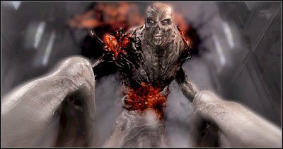 W pierwszej kolejności musisz pobiec do jednego z bardziej odległych narożników, a to dlatego, że Twoim zadaniem będzie odnalezienie wybuchowych butelek (screen) - Scena 3 - Olbrzym | Epizod 5 Alone in the Dark - Alone in the Dark - poradnik do gry