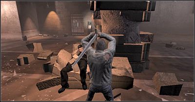 Podnieś rękę wartownika i udaj się z tym obiektem do czytnika linii papilarnych - Scena 4 - Tylko krok od prawdy | Epizod 5 Alone in the Dark - Alone in the Dark - poradnik do gry