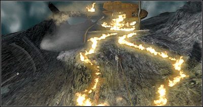 Docelowo musisz dotrzeć do pokazanej na screenie pozycji - Scena 1 - Trzymaj się! | Epizod 7 Alone in the Dark - Alone in the Dark - poradnik do gry