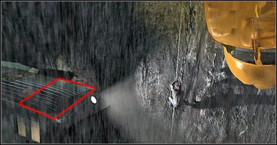 Udaj się prosto i wskocz do wagonika przez niewielką dziurę - Scena 1 - Trzymaj się! | Epizod 7 Alone in the Dark - Alone in the Dark - poradnik do gry