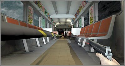 Cały wagonik runie wkrótce w przepaść, ale to nie powinno Cię już martwić, szczególnie że nie zaatakują Cię żadne inne potwory - Scena 1 - Trzymaj się! | Epizod 7 Alone in the Dark - Alone in the Dark - poradnik do gry