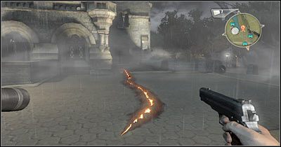 Jeśli dysponujesz jeszcze wybuchową butelką, wybierz ją do pary z pistoletem - Scena 4 - Oko Central Parku #1 | Epizod 7 Alone in the Dark - Alone in the Dark - poradnik do gry