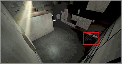 Szybko puść teraz ten obiekt i biegnij w stronę pokazanej na screenie platformy, na której musisz się ustawić - Scena 2 - Odnajdź Klucz (cz.1) | Epizod 8 Alone in the Dark - Alone in the Dark - poradnik do gry