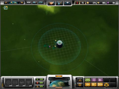 Na powyższym rysunku przedstawiona została typowa studnia grawitacyjna - Poradnik do gry - Filozofia rozgrywki | Sins of a Solar Empire - Sins of a Solar Empire: Grzechy Imperium Słońca - poradnik do gry