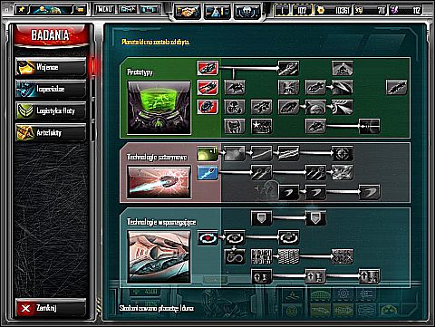 Objaśnienie użytych skrótów - Badania wojenne | Vasari | Sins of a Solar Empire Grzechy Imperium Słońca - Sins of a Solar Empire: Grzechy Imperium Słońca - poradnik do gry