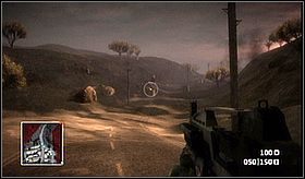 Chowając się za czym popadnie, zastrzel operatorów karabinów maszynowych - Ghost Town (cz.2) | Kampania | Battlefield Bad Company - Battlefield: Bad Company - poradnik do gry