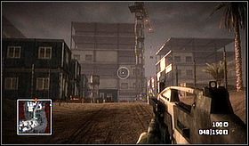 Zabierz leżący w garażach karabin snajperski GOL i kontynuuj misję - Ghost Town (cz.2) | Kampania | Battlefield Bad Company - Battlefield: Bad Company - poradnik do gry