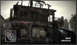 Czwarta skrzynia jest w południowej części miasta, w którym niszczysz wyrzutnie rakiet przeciwpancernych - Złoto do odnalezienia - Acta Non Verba | Kampania | Battlefield Bad Company - Battlefield: Bad Company - poradnik do gry