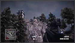 Czwarta skrzynka znajduje się koło mostu, tuż pod klasztorem, w którym przetrzymywany jest Twój oddział - Złoto do odnalezienia - Crash and Grab | Kampania | Battlefield Bad Company - Battlefield: Bad Company - poradnik do gry