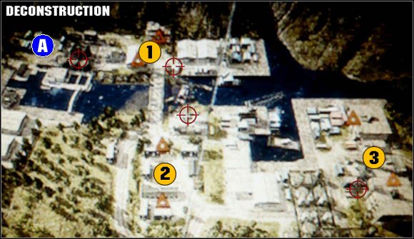 Mamy tutaj trzy pary skrzynek - Deconstruction | Analiza map | Battlefield Bad Company - Battlefield: Bad Company - poradnik do gry