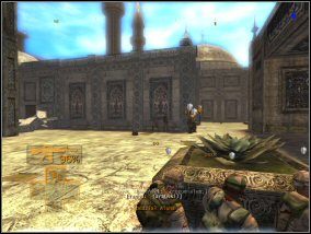 Żeby bezpiecznie wejść do fortecy, ustaw się przy lewych drzwiach i rozejrzyj - po czym zaatakuj cele - Misja 6 | Misje w Full Spectrum Warrior - Full Spectrum Warrior - poradnik do gry