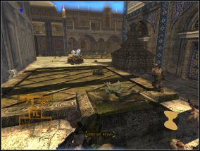 Drużyną z lewej ostrzelaj nieprzyjaciela, który wyszedł z bramy - Misja 6 | Misje w Full Spectrum Warrior - Full Spectrum Warrior - poradnik do gry