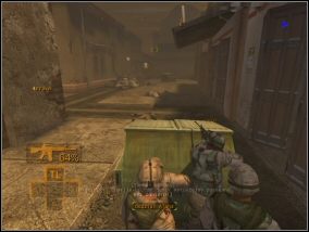 Jedną drużyną ostrzeliwuj wroga zza kontenera - Misja 8 | Misje w Full Spectrum Warrior - Full Spectrum Warrior - poradnik do gry