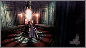 Idź wzdłuż balkonu, w razie potrzeby korzystając z harpuna - [Mission 02] La Porte De LEnfer | Devil May Cry 4 - Devil May Cry 4 - poradnik do gry