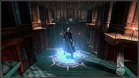 Oczyść pomieszczenie z wrogów i wejdź po schodach na górę - [Mission 03] The White Fang | Devil May Cry 4 - Devil May Cry 4 - poradnik do gry