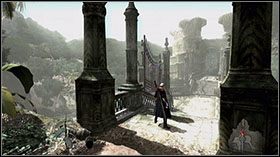 W Ruined Church wykończ kilku Assaultów i przejdź pod schodami do Lost Woods - [Mission 08] Profession of Faith | Devil May Cry 4 - Devil May Cry 4 - poradnik do gry