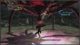 Echidna używa tych samych sztuczek co wcześniej, ale tym razem nie masz harpuna, by szybko się do niej zbliżyć - [Mission 13] The Devil Returns | Devil May Cry 4 - Devil May Cry 4 - poradnik do gry