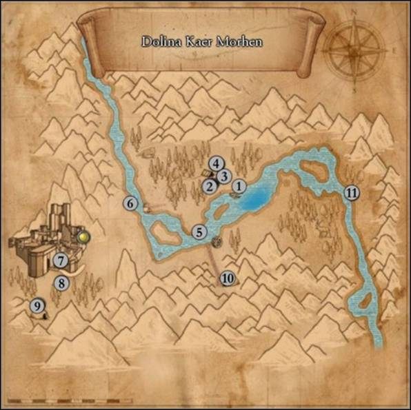 1 - Mapa M43 - Dolina Kaer Morhen | Cena neutralnosci | Dodatki do Wiedźmina - Wiedźmin - poradnik