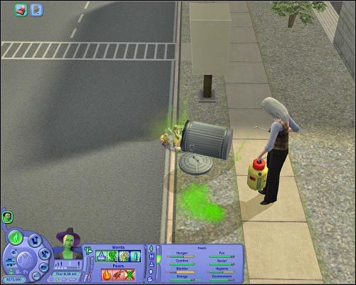 Gospodarz może zajmować się między innymi tępieniem robactwa. - [Osiedla] Inne atrakcje - Gospodarz posesji | The Sims 2 Osiedlowe Życie - The Sims 2: Osiedlowe życie - oficjalny polski poradnik - poradnik do gry