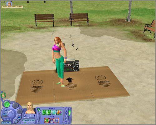 Aby nauczyć się nowego tańca, musisz sobie najpierw znaleźć trenera. - [Simy] Mniej istotne kwestie - Nauka break-dance | The Sims 2 Osiedlowe Życie - The Sims 2: Osiedlowe życie - oficjalny polski poradnik - poradnik do gry