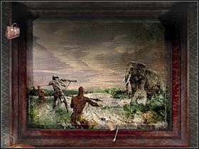 Tuż przy drzwiach, pod stojącym w lewym rogu regałem zauważa fałszywy spis przedmiotów , wchodzących w skład kolekcji lorda - [Opis przejścia] Część druga (2) | Sherlock Holmes Tajemnica Mumii - Sherlock Holmes: Tajemnica Mumii - poradnik do gry