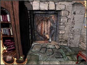 Z szuflady detektyw wyciąga figurkę Anubisa oraz kartkę z poświęconą bożkowi formułką (Notatki) - [Opis przejścia] Część trzecia (4) | Sherlock Holmes Tajemnica Mumii - Sherlock Holmes: Tajemnica Mumii - poradnik do gry