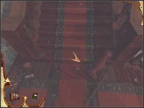 Zrobiwszy kolejny krok przed siebie, detektyw staje na czerwonym dywanie - [Opis przejścia] Część czwarta (2) | Sherlock Holmes Tajemnica Mumii - Sherlock Holmes: Tajemnica Mumii - poradnik do gry