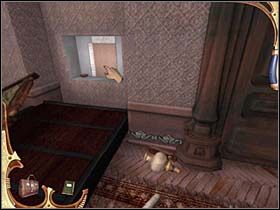 I przez wszystkie trzy sale wystawowe powraca do biura, gdzie kieruje się do wnęki z zagadką z kostkami - [Opis przejścia] Część piąta (3) | Sherlock Holmes Tajemnica Mumii - Sherlock Holmes: Tajemnica Mumii - poradnik do gry