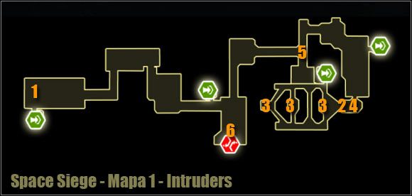 Uwaga - Intruders - Mapa okolicy | Poziom 1 w Space Siege - Space Siege - poradnik do gry