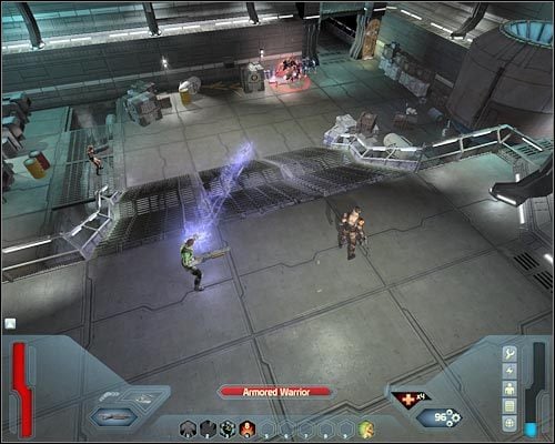 Nie zapomnij o korzystaniu z mijanych po drodze punktów zapisu stanu gry - Intruders - Questy (cz.1) | Poziom 1 w Space Siege - Space Siege - poradnik do gry