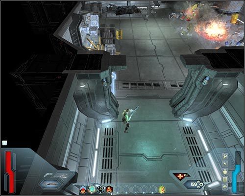 Skorzystaj z nowego savepointu, do którego dotrzesz za kilkanaście sekund - Intruders - Questy (cz.2) | Poziom 1 w Space Siege - Space Siege - poradnik do gry