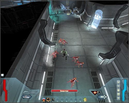 W niewielkim lewym pomieszczeniu odnajdziesz apteczkę - Crew Quarters B - Questy (cz.1) | Poziom 2 w Space Siege - Space Siege - poradnik do gry