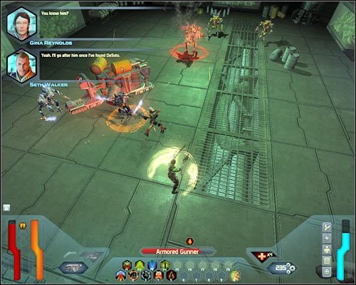 Kolejne duże pomieszczenie znajduje się w narożniku, do którego za kilka chwil dotrzesz - Oxygen Supplementation - Questy (cz.1) | Poziom 5 w Space Siege - Space Siege - poradnik do gry