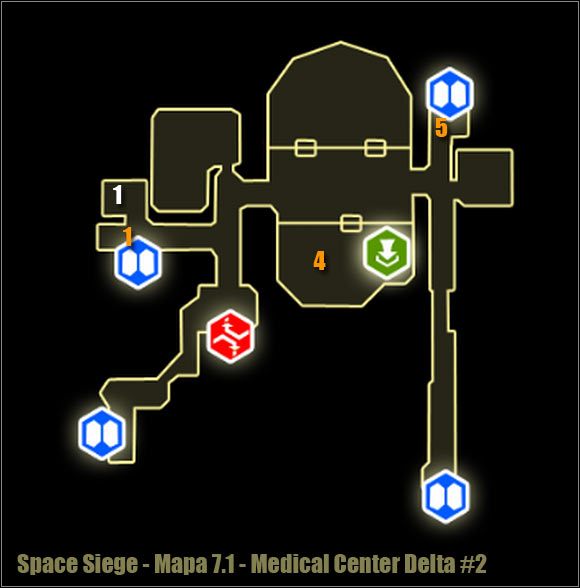 1 - Medical Center Delta #2 - Mapy okolicy | Poziom 7 w Space Siege - Space Siege - poradnik do gry