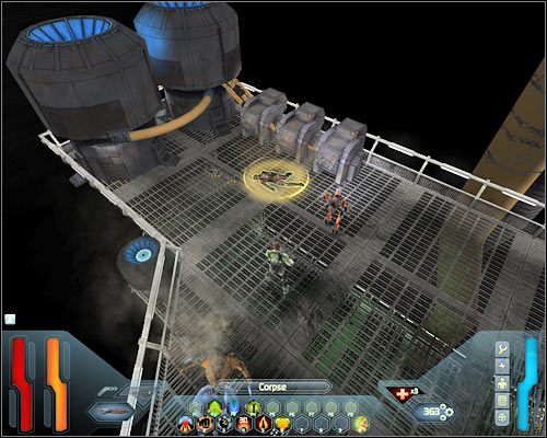 Nie zapomnij o skorzystaniu z savepointu znajdującego się na tym poziomie i wydaniu posiadanych punktów złomu - Life Support Waste - Questy | Poziom 8 w Space Siege - Space Siege - poradnik do gry