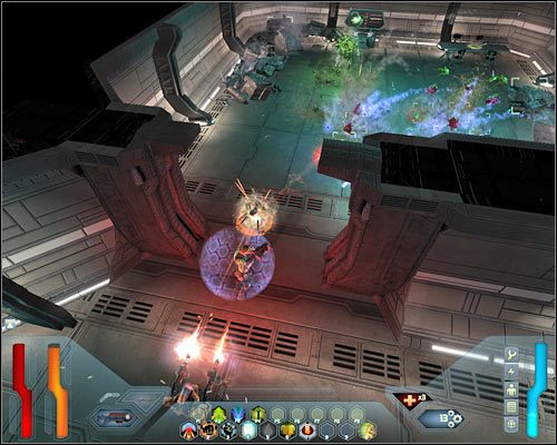 Zadanie 2: Guard Frank while he enables access to the Transit Center (Ochraniaj Franka podczas gdy będzie on zajęty odblokowaniem dostępu do centrum przesyłu) - Life Support Atmosphere - Questy (cz.2) | Poziom 9 w Space Siege - Space Siege - poradnik do gry