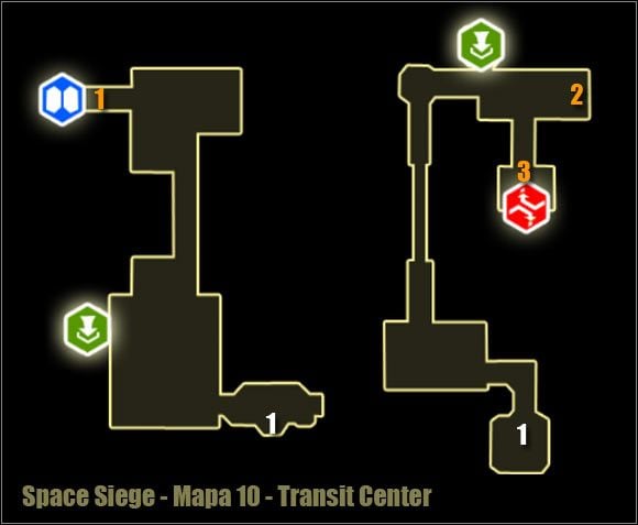 1 - Transit Center - Mapa okolicy | Poziom 10 w Space Siege - Space Siege - poradnik do gry