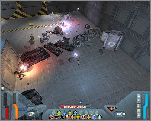 Ponownie zjedź na dół i ruszaj w stronę zlokalizowanego na wschód od Twojej pozycji ciała trzeciego cyborga - Hold B - Questy (cz.2) | Poziom 15 w Space Siege - Space Siege - poradnik do gry