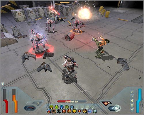 Zignoruj znajdującą się w okolicy windę, gdyż skorzystasz z niej dopiero pod koniec misji - Engine Maintenance - Questy (cz.1) | Poziom 17 w Space Siege - Space Siege - poradnik do gry