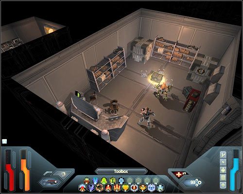 Na dole czeka na Ciebie kolejna duża grupa wrogów - Bridge - Questy | Poziom 19 w Space Siege - Space Siege - poradnik do gry