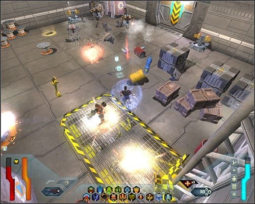 Zadanie 1: Find the repeater rifles in Hold C (Odszukaj bronie Repeater Rifles III dla HR-V) - Transit Center - Questy (cz.2) | Poziom 23 w Space Siege - Space Siege - poradnik do gry