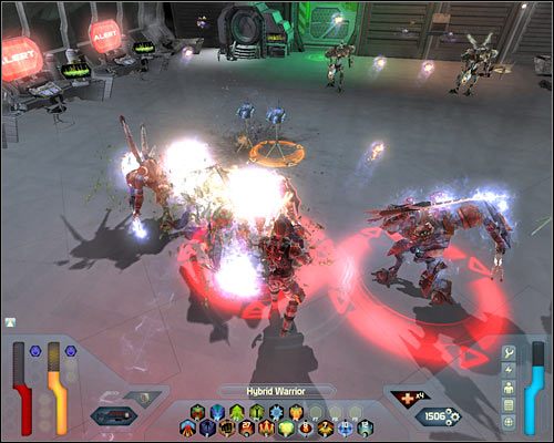 Niezależnie od obranej przez siebie ścieżki, musisz przemieszczać się na południe, czyli w stronę kolejki - Shuttle Bay - Questy (cz.2) | Poziom 25 w Space Siege - Space Siege - poradnik do gry