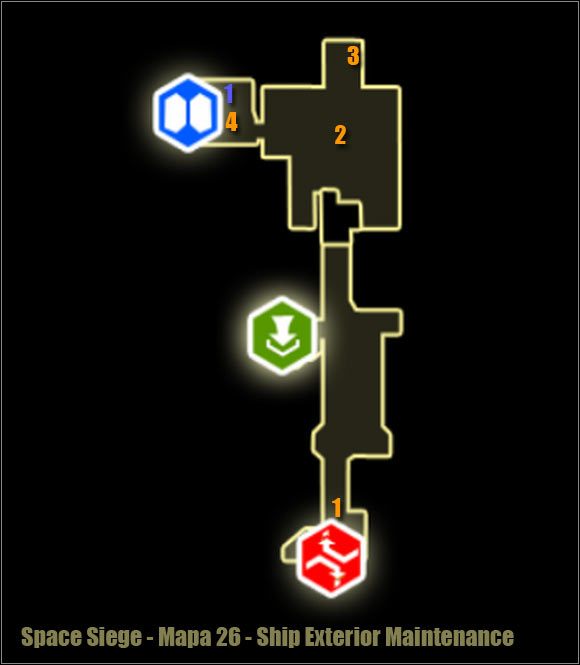 1 - Ship Exterior Maintenance - Mapa okolicy | Poziom 26 w Space Siege - Space Siege - poradnik do gry