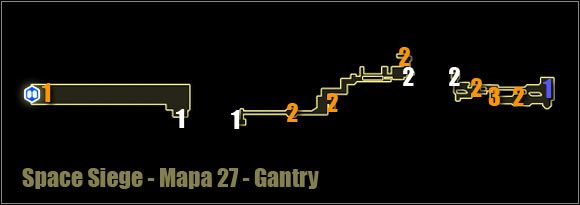 1 - Gantry - Mapa okolicy | Poziom 27 w Space Siege - Space Siege - poradnik do gry