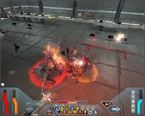 Docelowo powinieneś dotrzeć do savepointu, z którego warto oczywiście skorzystać - Ares Engine Control - Questy (cz.1) | Poziom 29A w Space Siege - Space Siege - poradnik do gry