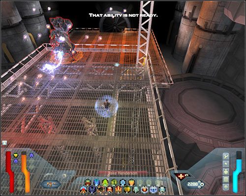 Zauważ, że boss skupi się na Twoim mechanicznym pomocniku - Shuttle Control - Questy (cz.1) | Poziom 32A w Space Siege - Space Siege - poradnik do gry