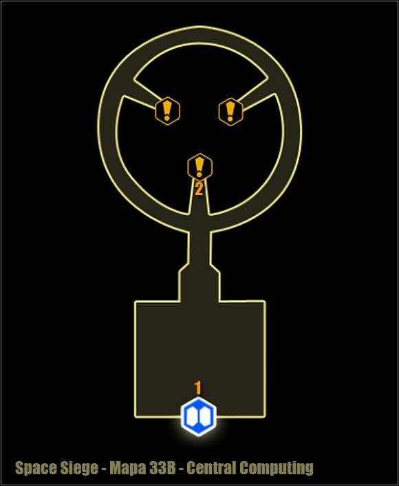 1 - Central Computing - Mapa okolicy | Poziom 33B w Space Siege - Space Siege - poradnik do gry