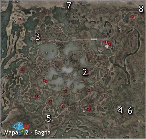 Oznaczenia na mapach - Mapy okolicy | Bagna | Stalker Czyste Niebo - S.T.A.L.K.E.R.: Czyste Niebo - poradnik do gry