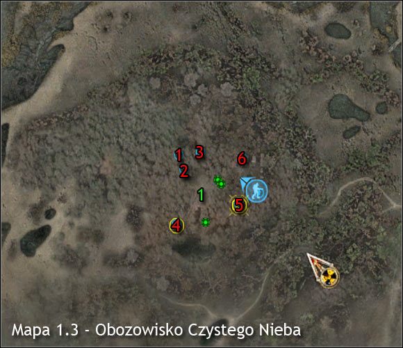 1 - Mapy szczegółowe (cz.1) | Bagna | Stalker Czyste Niebo - S.T.A.L.K.E.R.: Czyste Niebo - poradnik do gry